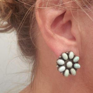 Turquoise and Sterling Silver Earrings